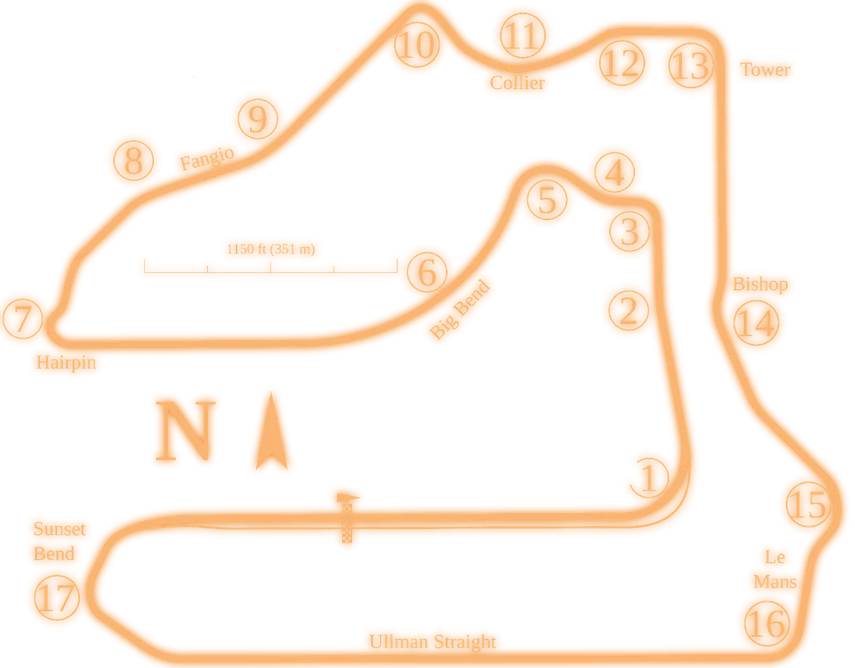 Sebring International Raceway track map